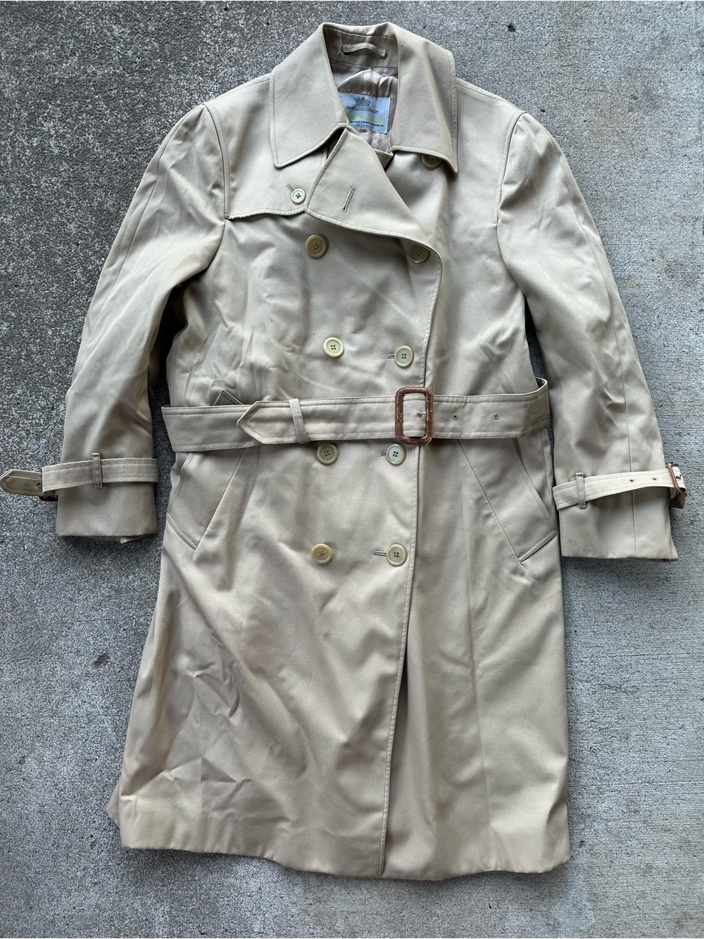 VTG Aquascutum Regent Street Wool Cotton Trench Coat